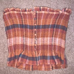 2 American Eagle strapless tops